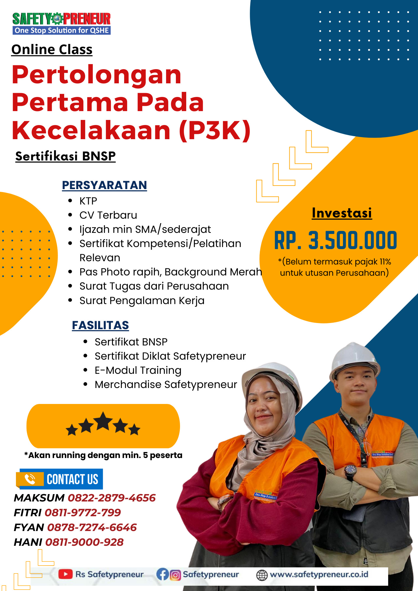 Pertolongan Pertama Pada Kecelakaan (P3K)