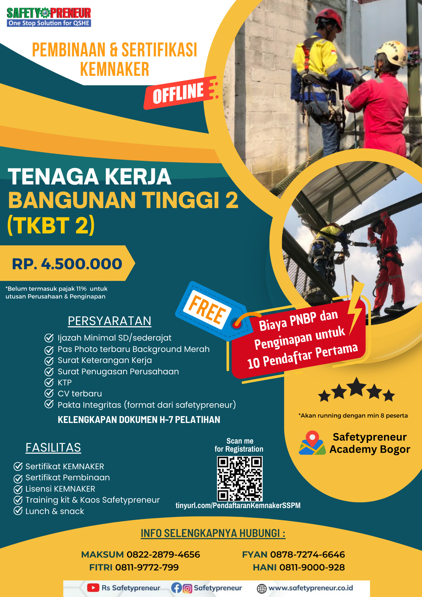 Tenaga Kerja Bangunan Tinggi Tingkat 2 (TKBT 2)