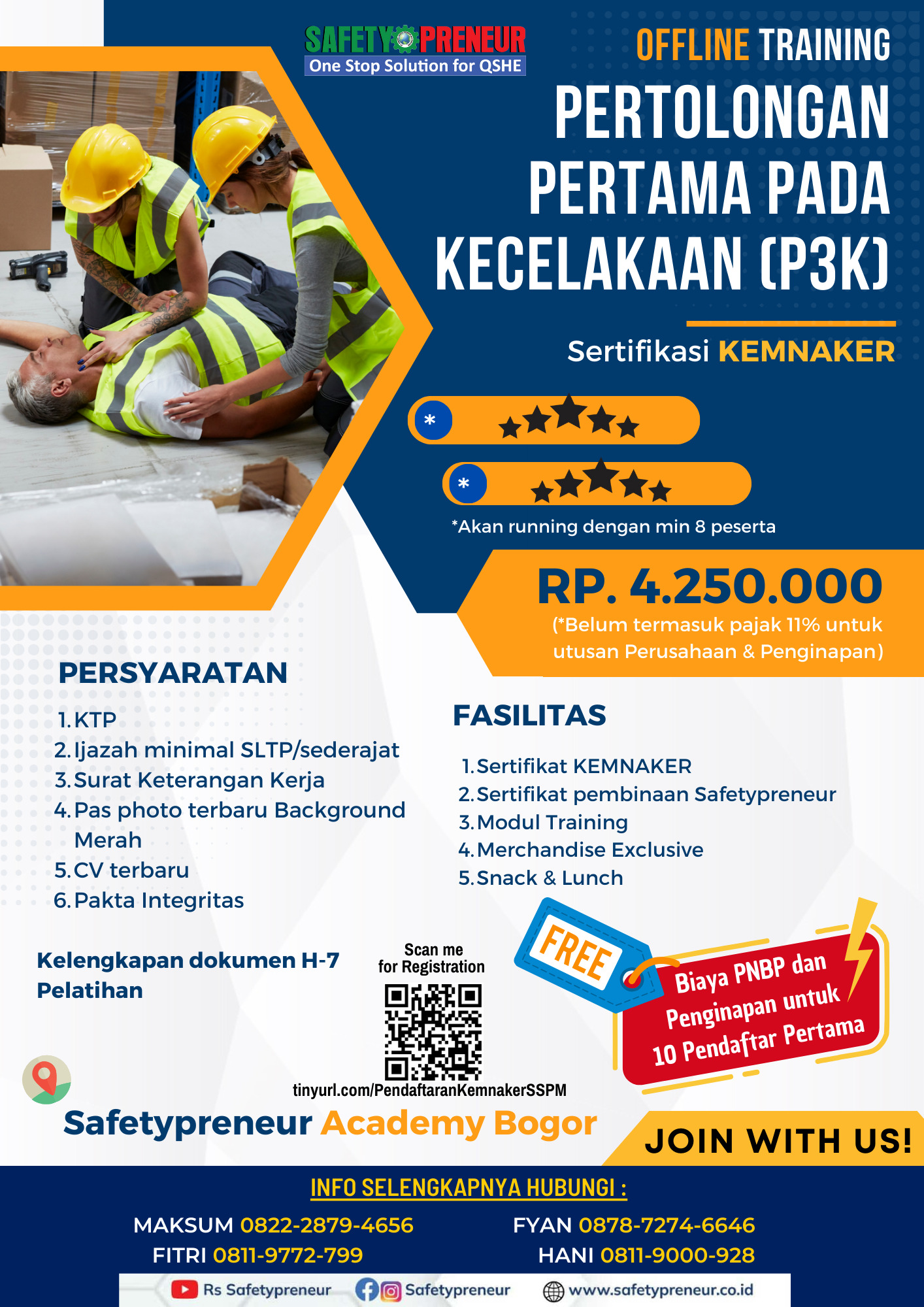 Pertolongan Pertama Pada Kecelakaan (P3K) Kemnaker 