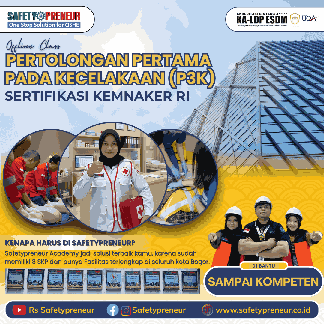 Pertolongan Pertama Pada Kecelakaan (P3K) Kemnaker 