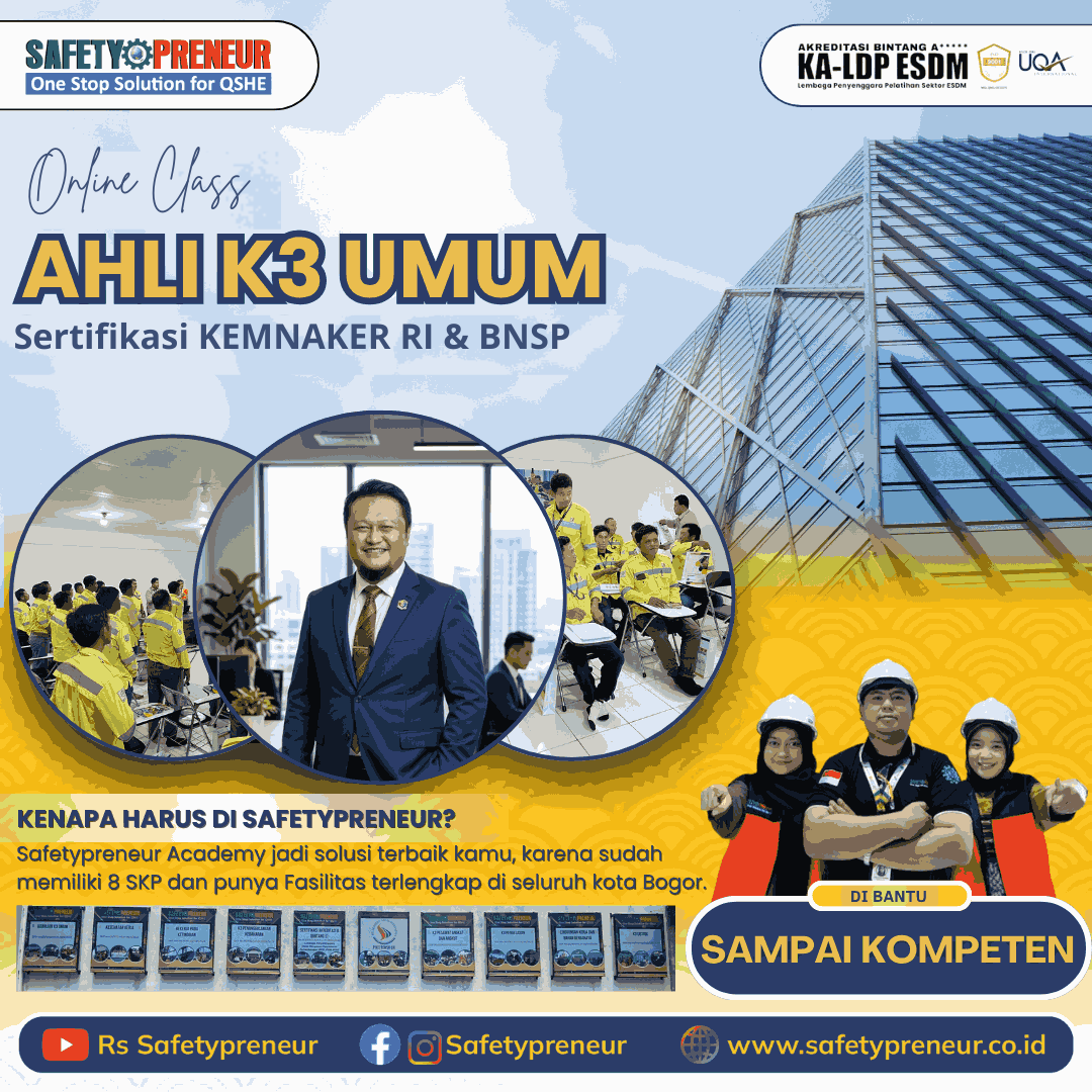 Ahli K3 Umum KEMNAKER RI & BNSP